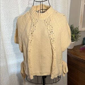 SHEIN Cream Cowl Neck Sweater